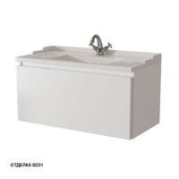 Тумба под раковину Caprigo Ponza-A 90 900х469 мм гладкий фасад 13513 F В231 белый