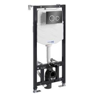 Инсталляция для унитаза WasserKraft Aller 10TLT.010.ME.PB01 чёрный/хром