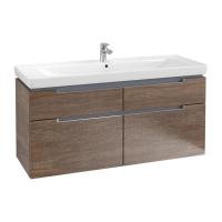 Тумба под раковину Villeroy & Boch Subway 2.0 1287х449 мм A91610E1 дуб сантана