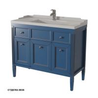 Тумба под раковину Caprigo Albion 100 980х450 мм (3 двери, 2 ящика) 10314 В036 голубой