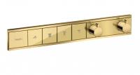 Термостат Hansgrohe RainSelect (внешняя часть для 4 потребителей) 15382990 полированное золото
