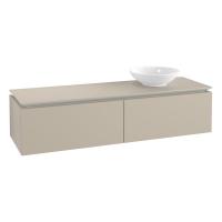 Тумба под раковину Villeroy & Boch Legato 1600х500 мм B67400VK мягкий серый