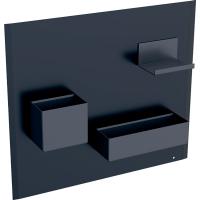 Магнитная доска Geberit Acanto 449x388 мм с аксессуарами 500.649.16.1 чёрный/тёмно-серый
