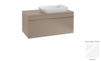 Тумба под раковину Villeroy & Boch Venticello 957х502 мм R A94801RE белое стекло