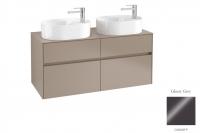 Тумба под раковину Villeroy & Boch Collaro 1200х500 мм C06000FP серый глянцевый