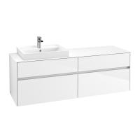 Тумба под раковину Villeroy & Boch Collaro 1600х500 мм C02200DH белый глянцевый