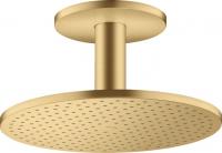 Верхний душ Axor ShowerSolutions 300 1jet с потолочным подсоединением 35301250 шлифованное золото