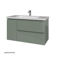 Тумба под раковину Caprigo Forte 100 976х446 мм (2 ящика, 1 дверь) 36115L DM 7038 кобальт