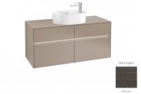 Тумба под раковину Villeroy & Boch Collaro 1200х500 мм с подсветкой C057L0FQ дуб графитовый