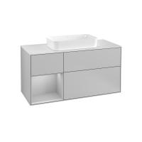 Тумба под раковину Villeroy & Boch Finion 1200х501 мм F701GJGJ светло-серый/светло-серый