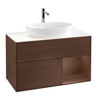 Тумба под раковину Villeroy & Boch Finion 1000х501 мм F781GNGN орех/орех