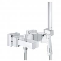 Смеситель для ванны Grohe Eurocube с душевым гарнитуром 23 141 000 хром