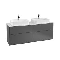 Тумба под раковину Villeroy & Boch Finion 1600х501 мм F43100GK матовый антрацит
