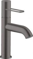 Смеситель для раковины Axor Uno 100 ComfortZone 38026340 хром чёрный шлифованный