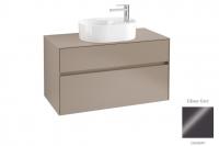 Тумба под раковину Villeroy & Boch Collaro 1000х500 мм C05400FP серый глянцевый