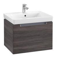Тумба под раковину Villeroy & Boch Subway 2.0 587х454 мм A68710FQ дуб графитовый