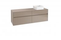 Тумба под раковину Villeroy & Boch Collaro 1600х500 мм C05100VG трюфель серый