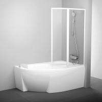 Ограждение для ванны Ravak VSK2 Rosa 170 R 107 76PB0100Z1 белый/прозрачный