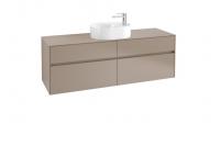 Тумба под раковину Villeroy & Boch Collaro 1600х500 мм C06500VG трюфель серый