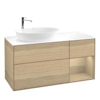 Тумба под раковину Villeroy & Boch Finion 1200х501 мм F931PCPC дуб/дуб