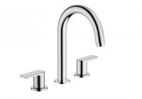 Смеситель для раковины Hansgrohe Vernis Shape 3 отверстия, донный клапан 71563000