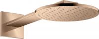 Верхний душ Axor ShowerSolutions 250 1jet с держателем 35284300 полированное красное золото