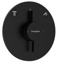 Смеситель Hansgrohe DuoTurn S (внешняя часть для 2 потребителей) 75418670 матовый чёрный
