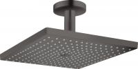 Верхний душ Hansgrohe Raindance E 300 1jet с потолочным подсоединением 26250340 шлифованный чёрный хром