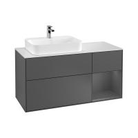 Тумба под раковину Villeroy & Boch Finion 1200х501 мм F401GKGK матовый антрацит/матовый антрацит