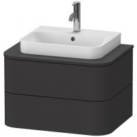 Тумба под раковину для подвесной консоли Duravit Happy D.2 Plus 650х480 мм HP496008080 графит матовый