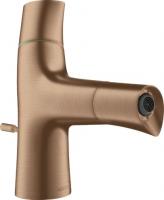 Смеситель для биде Axor Starck Organic 12210310 шлифованное красное золото