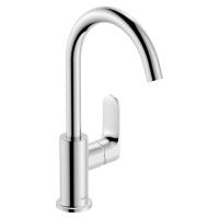 Смеситель для раковины Hansgrohe Rebris S 210 ComfortZone высокий поворотный излив, донный клапан 72536000