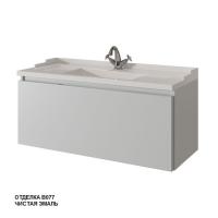 Тумба под раковину Caprigo Ponza-A 100 990х469 мм гладкий фасад 13514 F В077 бело-серый