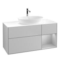 Тумба под раковину Villeroy & Boch Finion 1200х501 мм F831GJGJ светло-серый/светло-серый