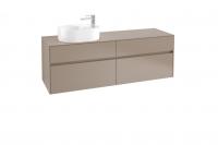 Тумба под раковину Villeroy & Boch Collaro 1600х500 мм C06600VG трюфель серый