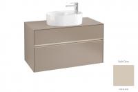 Тумба под раковину Villeroy & Boch Collaro 1000х500 мм с подсветкой C054L0VK мягкий серый