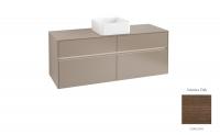 Тумба под раковину Villeroy & Boch Collaro 1400х500 мм с подсветкой C045L0VH аризонский дуб
