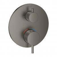 Термостат Grohe Atrio (внешняя часть для 2 потребителей) 24 138 AL3 тёмный графит матовый
