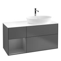 Тумба под раковину Villeroy & Boch Finion 1200х501 мм F801GKGK матовый антрацит/матовый антрацит
