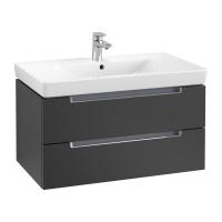 Тумба под раковину Villeroy & Boch Subway 2.0 787х449 мм A69610PD лак чёрный матовый