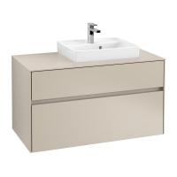 Тумба под раковину Villeroy & Boch Collaro 1000х500 мм C01500VK мягкий серый