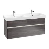 Тумба под раковину Villeroy & Boch Collaro 1254х444 мм с подсветкой C013L0FQ дуб графитовый