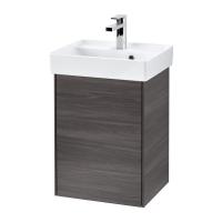 Тумба под раковину Villeroy & Boch Collaro 410х344 мм петли справа C00501FQ дуб графитовый