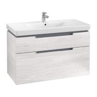 Тумба под раковину Villeroy & Boch Subway 2.0 987х449 мм A91510E8 белое дерево