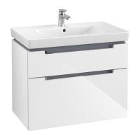 Тумба под раковину Villeroy & Boch Subway 2.0 787х449 мм A91410DH белый глянцевый
