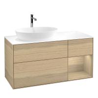 Тумба под раковину Villeroy & Boch Finion 1200х501 мм F811PCPC дуб/дуб