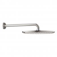 Верхний душ Grohe Rainshower Cosmopolitan 310 (кронштейн 380 мм, 1 режим струи) 26 066 DC0 суперсталь