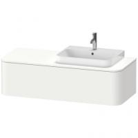 Тумба под раковину для подвесной консоли с вырезом справа Duravit Happy D.2 Plus 1300х550 мм HP4932R3636 белый матовый