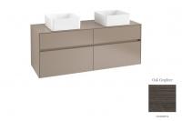 Тумба под раковину Villeroy & Boch Collaro 1400х500 мм C04800FQ дуб графитовый