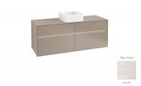 Тумба под раковину Villeroy & Boch Collaro 1400х500 мм с подсветкой C045L0E8 белое дерево
